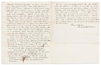 (ABRAHAM LINCOLN.) Thomas H. Nelson. An American envoys letter explaining the reaction to the assassination in Chile.